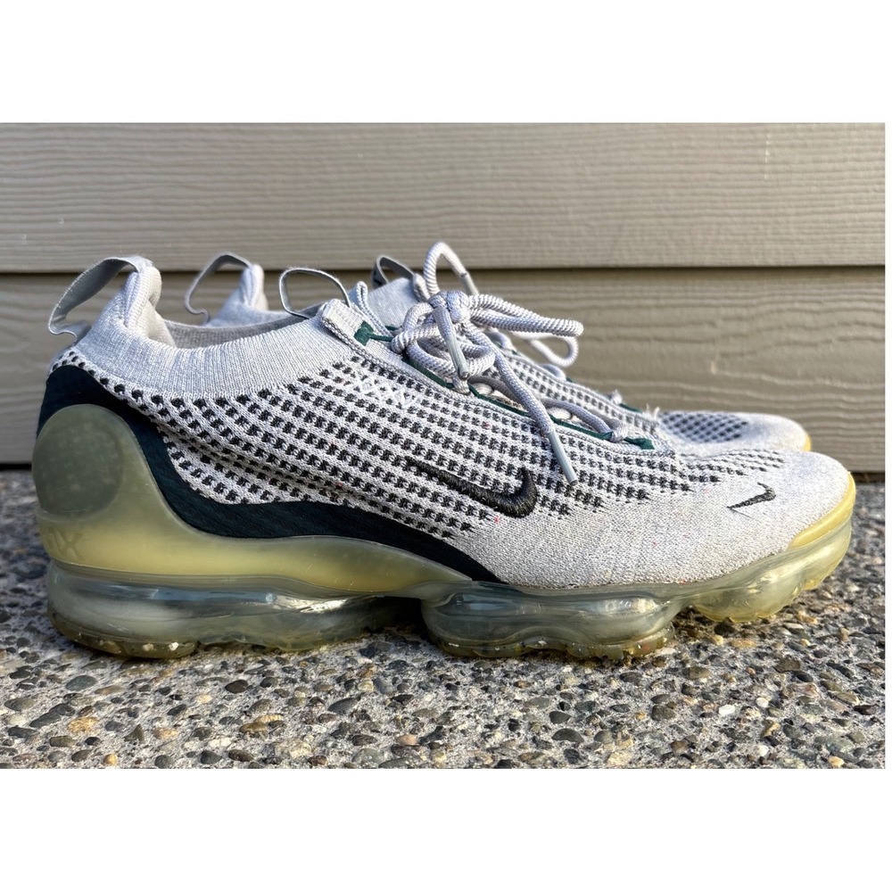 Nike Air Vapormax 2021 FK SE Men Sz 10.5 Shoes Light Bone Atomic Teal DN3074-001